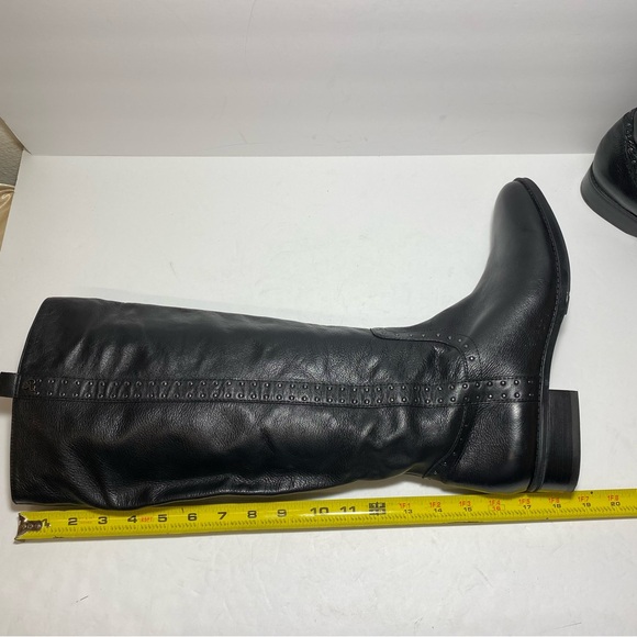 Sam Edelman "Prina” Studded Soft Black Leather Knee High Riding Boots size 11 - Picture 11 of 16
